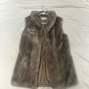 Reiss Faux Fur Vest